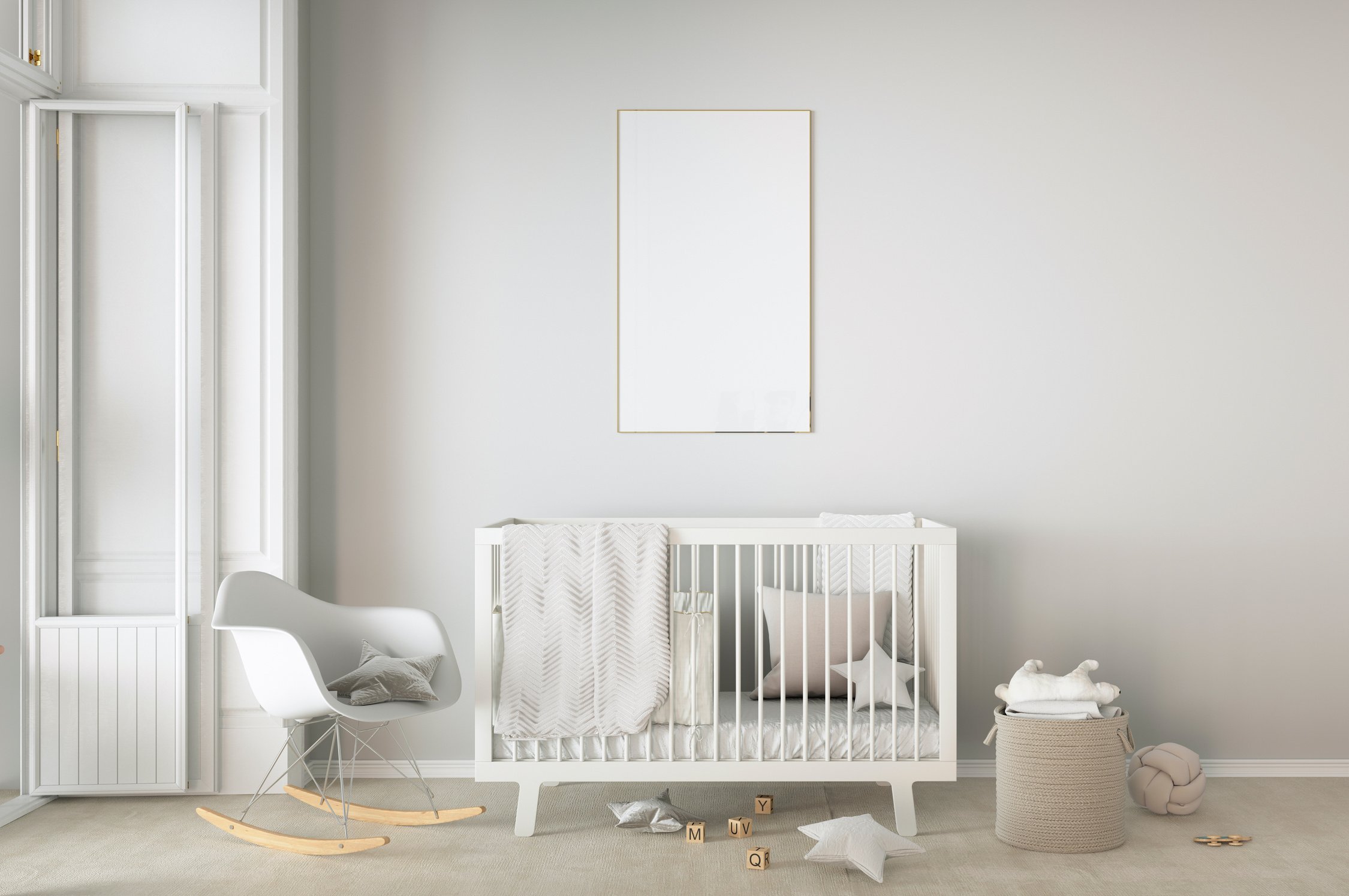 Cozy Baby Room in Pastel Colors